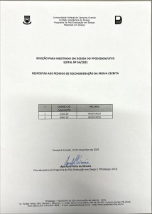 Respostas aos pedidos de reconsideração da prova escrita